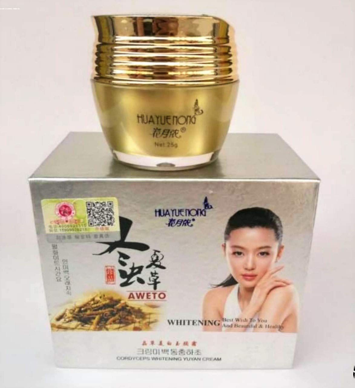 Huayuenong Whitening Aweto Cream Moisturizer 25 gm