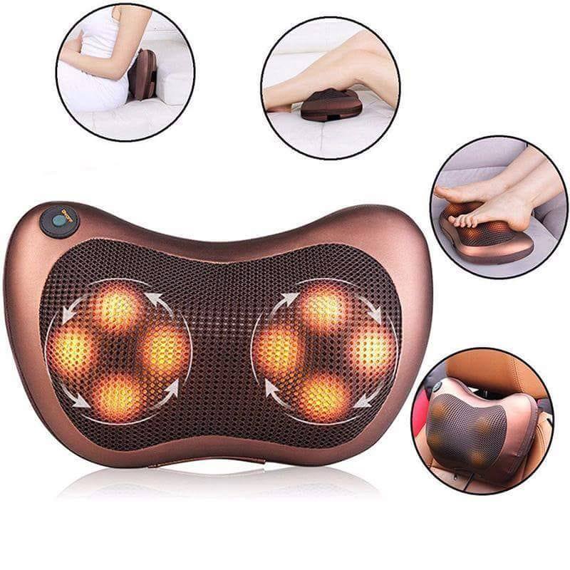 Base Infrared Heating Car  Home Body Massage Pillow Neck Cervical Traction Massager Car Seat Cover Relax
